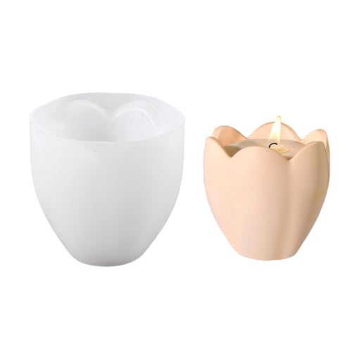 Blumenkerzenhalter Silikonform Home Dekorative Form Für Elegante Blumförmige Kerzenhalter Flexible Formen von GKYQVE