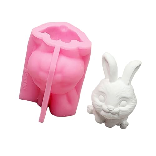 Bunnies Statue Silikonkerzenformen Für Kerzenseife Home Dekoration Tierform Silikonform Für Epoxidharz Home Dekoration von GKYQVE