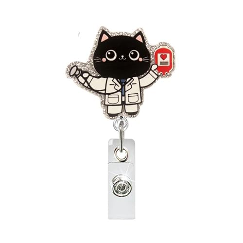 Einziehbarer Abzeichenhalter Mit Metallclip Für PECONS PAIL ACRYLIC Abzeichenhalter Für Krankenschwester Doctor Doctor Cartoon Einziehbarer Abzeichenhalter Mit Metallclip Für PECONS PAIL ACRYLIC Abzeichenhalter Für Krankenschwester Doctor Doctor Cartoon von GKYQVE