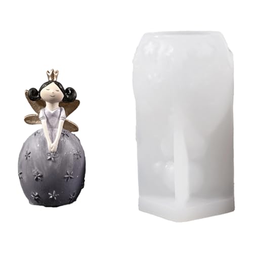 Engel Wein Statue Silikonkerzenform Food Grade Silikone Schimmel Einfache Abneigung Für Epoxidharz Kerzenseife Making Food Grade Silicon Engelsform von GKYQVE