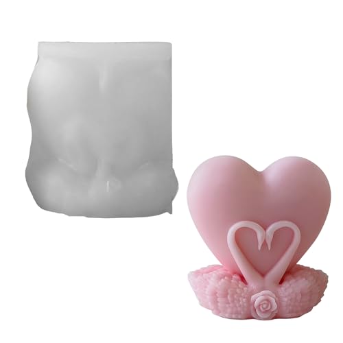 Flexible Silikonform Home Dekoration Für Schöne Herz Cygnus Gips Und Harzfiguren Für Alle Altersgruppen Verwenden Handwerksform Flexible Silikonform Home Dekoration Für Schöne Herz Cygnus Gips Und Harzfiguren Für Alle Altersgruppen Verwenden Handwerksform von GKYQVE
