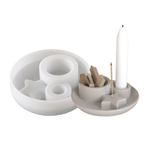 Flexibler Silikonform Zur Herstellung Einzigartiger Stern Und Mondkerzenständer Designs Für Handgefertigte Geschenke Und Zuhauseakzent von GKYQVE