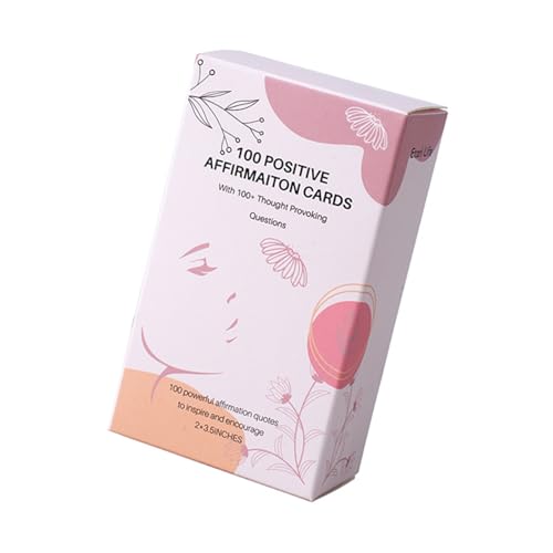 GKYQVE 100 Blätter Frauen Positive Affirmationen Karten Daily Affirmations Karten Inspirierende Motivationskarten Achtsamkeitskarten GKYQVE 100 Blätter Frauen Positive Affirmationen Karten Daily Affirmations Karten Inspirierende Motivationskarten Achtsamkeitskarten von GKYQVE