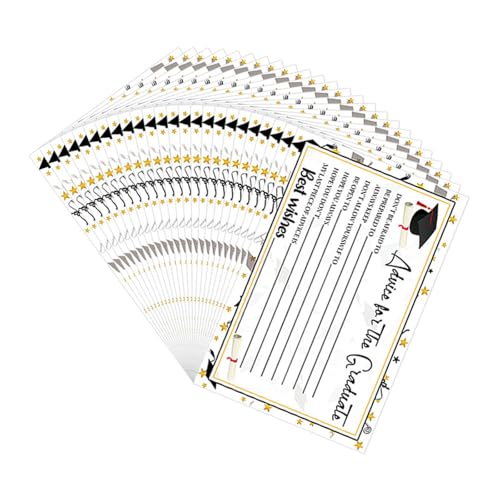 GKYQVE 24pcs Abschlussberatungskarten 6x4inch Wishes Karten Abschlusswünsche Beratungskarten Für Absolventen Der Schulpartyzubehör GKYQVE 24pcs Abschlussberatungskarten 6x4inch Wishes Karten Abschlusswünsche Beratungskarten Für Absolventen Der Schulpartyzubehör von GKYQVE