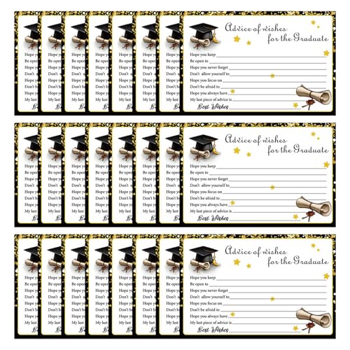 GKYQVE 24pcs Abschlussberatungskarten 6x4inch Wishes Karten Abschlusswünsche Beratungskarten Für Absolventen Der Schulpartyzubehör GKYQVE 24pcs Abschlussberatungskarten 6x4inch Wishes Karten Abschlusswünsche Beratungskarten Für Absolventen Der Schulpartyzubehör von GKYQVE