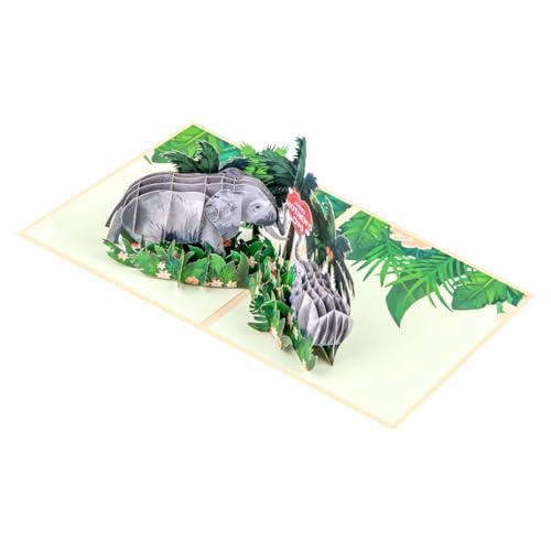 GKYQVE 3D Elefant Popup Karte Für Geburtstag Muttertag Valentinstag Vielen Dank Mit Umschlag Und Abnehmbarem Notensatz GKYQVE 3D Elefant Popup Karte Für Geburtstag Muttertag Valentinstag Vielen Dank Mit Umschlag Und Abnehmbarem Notensatz von GKYQVE