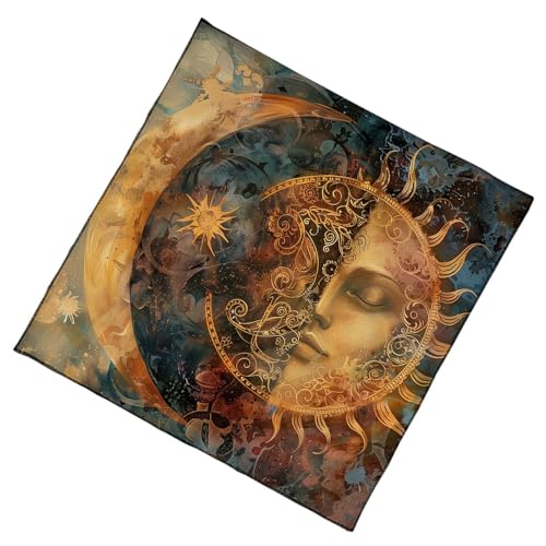 GKYQVE Elegante Velvets Tischdecke Portables Wahrsagerungsmatten Mit Mystischen Kunstwerken Für Spirituelle Meditationen Und Home Dekorationentragables Tarots Spreizende Velvets Matten von GKYQVE