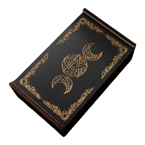 GKYQVE Holzspielkarten Box Playings Tarot Container Aufbewahrung Hülle Packung Spiele Leere Kartenkoffer Für Karten von GKYQVE