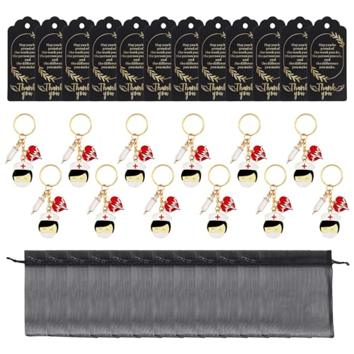 GKYQVE Krankenschwester Keychain Mit Schlüsselanhagen Quasten Organza Taschen Und Anhänger Krankenhauspersonal Geschenke Geeignet Für Partys Und Veranstaltung GKYQVE Krankenschwester Keychain Mit Schlüsselanhagen Quasten Organza Taschen Und Anhänger Krankenhauspersonal Geschenke Geeignet Für Partys Und Veranstaltung von GKYQVE