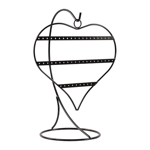 GKYQVE Multifunktionales Eisenohrring Display Ständer 50 Loch Herzschmuck Organisatoren Kleine Aufbewahrungslösung Für Ohrringe Anhänger Ohrringhalter Wandmontierter Schmuck Display von GKYQVE