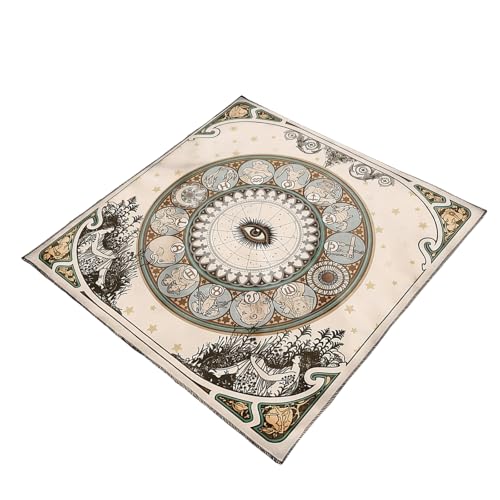 GKYQVE Quadratische Gottesdelselie Augenmuster Astrologie Tischdecke Tarot Tischtuch Hexerei Liefert Augenmuster Tarotkarte Spiritueller Decktüchte von GKYQVE