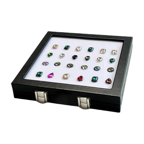 GKYQVE Schwamm Gefütterte Schmuck Organisatoren Mit Gla Viewing Fenster PU Leder Schmuckschatulle Für Edelsteine und Sammelbare Aufbewahrung GKYQVE Schwamm Gefütterte Schmuck Organisatoren Mit Gla Viewing Fenster PU Leder Schmuckschatulle Für Edelsteine und Sammelbare Aufbewahrung von GKYQVE