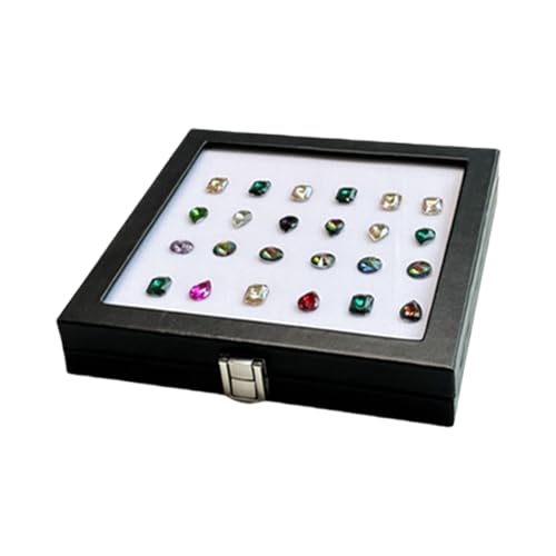 GKYQVE Schwamm Gefütterte Schmuck Organisatoren Mit Gla Viewing Fenster PU Leder Schmuckschatulle Für Edelsteine und Sammelbare Aufbewahrung GKYQVE Schwamm Gefütterte Schmuck Organisatoren Mit Gla Viewing Fenster PU Leder Schmuckschatulle Für Edelsteine und Sammelbare Aufbewahrung von GKYQVE