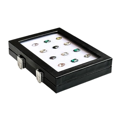 GKYQVE Schwamm Gefütterte Schmuck Organisatoren Mit Gla Viewing Fenster PU Leder Schmuckschatulle Für Edelsteine und Sammelbare Aufbewahrung GKYQVE Schwamm Gefütterte Schmuck Organisatoren Mit Gla Viewing Fenster PU Leder Schmuckschatulle Für Edelsteine und Sammelbare Aufbewahrung von GKYQVE