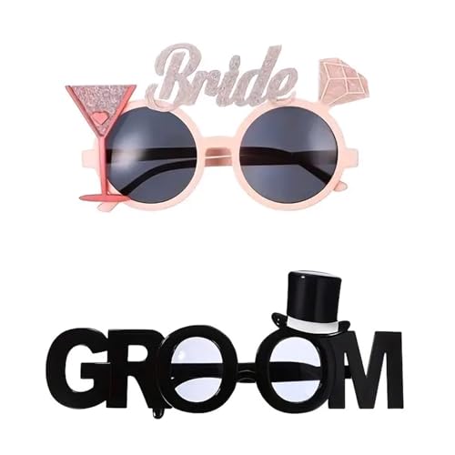 GKYQVE Verspielte Brautpartybrille Plastik Neuheit Brillen Für Hochzeitsempfang Lustige Kostümzubehör Sicher Komfortable Design Retro Hochzeitsfeier Brille GKYQVE Verspielte Brautpartybrille Plastik Neuheit Brillen Für Hochzeitsempfang Lustige Kostümzubehör Sicher Komfortable Design Retro Hochzeitsfeier Brille von GKYQVE