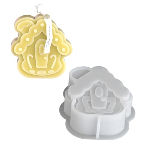 Hausstatue Silikonkerzenformen Für Kerzenseife Süßigkeiten Kuchenformen Schokolade Fondantform Epoxidharz Silikonformen von GKYQVE