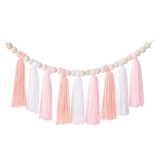Holzperlen Tassels Girlanden Wandbehänge Hausdekorationen Handgefertigte Girlanden Quasten Girlanden Holzperlen Tassels Girlanden Wandbehänge Hausdekorationen Handgefertigte Girlanden Quasten Girlanden von GKYQVE