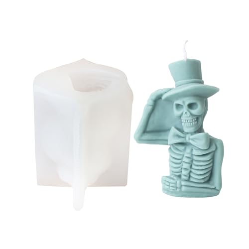 Künstlerisches Silikonkerzenformwerkzeug Halloween Specter House Grabstein Skelettform Für Unheimliche Dekore Schimmel Künstlerisches Silikonkerzenformwerkzeug Halloween Specter House Grabstein Skelettform Für Unheimliche Dekore Schimmel von GKYQVE