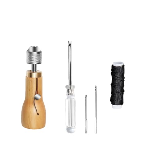 Lederreparatur Set Ledercraft Nähtewerkzeugnähte Für Leder Mit Schwerem Stoff Leinwand Bag Schuhgürtel Reparatur Lederfahrzeug Nähen von GKYQVE