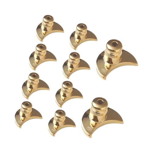 Packung Mit 10 Ohrring Rückschlägen Metal Moon Form Ohrring Rückschläge Für Frauen Unterstützt Schlaffe Ohren Mit Sicheren Verriegelungsdesigns Packung Mit 10 Ohrring Rückschlägen Metal Moon Form Ohrring Rückschläge Für Frauen Unterstützt Schlaffe Ohren Mit Sicheren Verriegelungsdesigns von GKYQVE