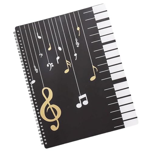 Portable 60 Seiten Music Sheet Datei Papier Speicher Ordner Dokumente Inhaber Größe Der Musik Score Ordner Organisatoren Dauer von GKYQVE