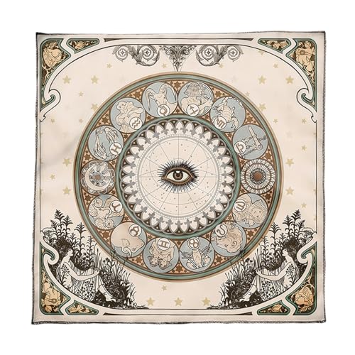 Quadratische Gottesdelselie Augenmuster Astrologie Tischdecke Tarot Tischtuch Hexerei Liefert Augenmuster Tarotkarte Spiritueller Decktüchte von GKYQVE