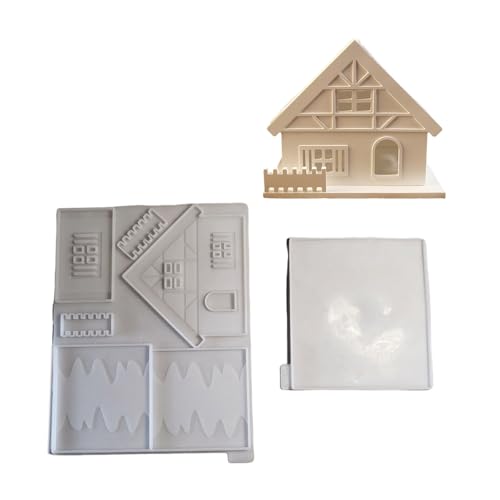 Silikonform Urlaubsdekoration Form Flexible Silikonhausform Zum Handwerk Detaillierter Haus Kerzenhalter Craft Silikonform Urlaubsdekoration Form Flexible Silikonhausform Zum Handwerk Detaillierter Haus Kerzenhalter Craft von GKYQVE