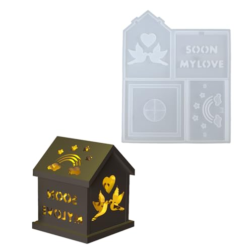 Silikonformhaus Kerzenhalter Formen Handgefertigte Handwerksformen Für Basteln Und Heimdekore Mit Einzigartigen Designs Home Decors Schimmel von GKYQVE