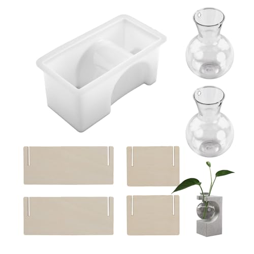 Silikonharzform Für Hydroponische Blütenvase Basis Making Testrohr Pflanzer Display Home Dekoration Wiederverwendbare Epoxidharzform von GKYQVE
