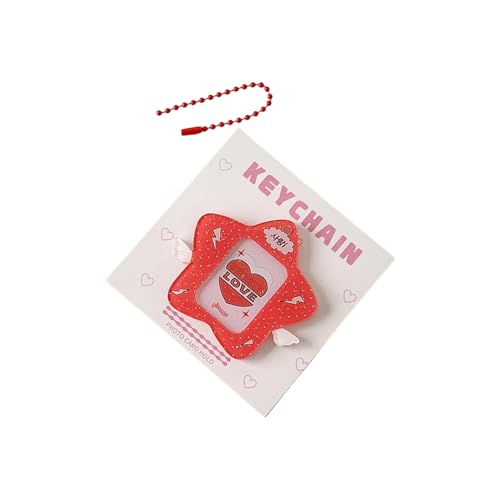 Sternförmige Kartenhülse Acryl Photo Card Protector Leichte Wasserbeständige Karten Organizer Für Geldbeutel Anhänger Trendy School Supplies Organizer von GKYQVE