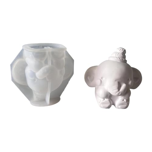 Stilvoller 3D Schöner Elefant Flexibler Silikonform Designs Tragbares Accessoire Zum Herstellen Von Gips Und Harzhome von GKYQVE