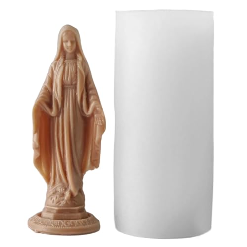 Stylish Schöne Jungfrau Marys Flexible Silikonform Designs Tragbares Accessoire Für Die Herstellung Von Gips Und Harz Home Skulptur Kerzenform Stylish Schöne Jungfrau Marys Flexible Silikonform Designs Tragbares Accessoire Für Die Herstellung Von Gips Und Harz Home Skulptur Kerzenform von GKYQVE