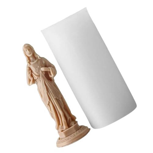Stylish Schöne Jungfrau Marys Flexible Silikonform Designs Tragbares Accessoire Für Die Herstellung Von Gips Und Harz Home Skulptur Kerzenform Stylish Schöne Jungfrau Marys Flexible Silikonform Designs Tragbares Accessoire Für Die Herstellung Von Gips Und Harz Home Skulptur Kerzenform von GKYQVE
