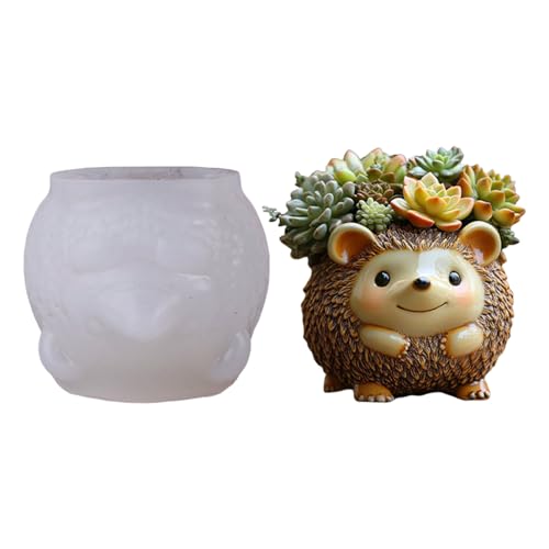 Wiederverwendbares Silikon Igel Schimmel Silikontextur Für Handgefertigte Harzkunstwerkstätte Dekorative Pflanzer Einzigartige Geschenkideen Harz Blumenpot Form von GKYQVE