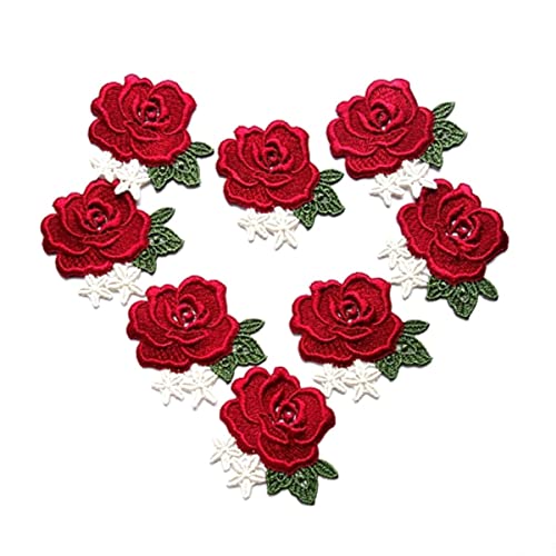 20 teile/los rote rose blumen spitze patch hochzeitskleid braut kopfschmuck applique kleidung diy materialien-standard 20 teile/los rote rose blumen spitze patch hochzeitskleid braut kopfschmuck applique kleidung diy materialien-standard von GKandi