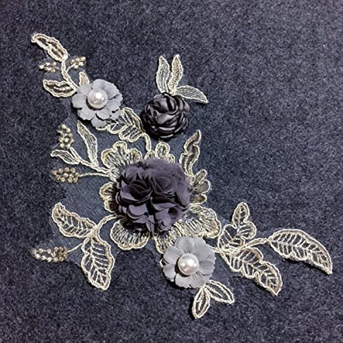 3DFlower-Spitze mit Perlen bestickter Aufnäher für Bühnenaufführungen zum Aufnähen von Modekleidung, Dekorationsaufnähern, Zubehör-Standard 3DFlower-Spitze mit Perlen bestickter Aufnäher für Bühnenaufführungen zum Aufnähen von Modekleidung, Dekorationsaufnähern, Zubehör-Standard von GKandi