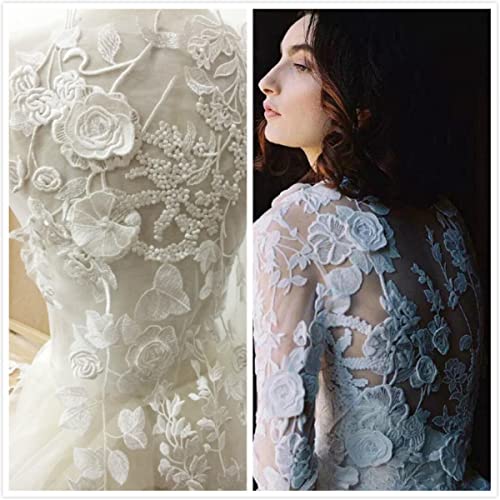 High-End-Stickerei Spitze Blume Aufkleber Hochzeitskleid Patch DIY Material Leistung Kleidung Dekoration Zubehör 1 STÜCK-Standard von GKandi