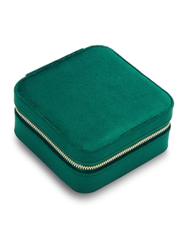 GLANZSTÜCKE MÜNCHEN Schmuck-Reisetäschchen Samt grün 11,5 x 11,5 x 6 cm Schmuckaufbewahrung Schmucketui Schmuckschatulle für die Reise mit Spiegel GLANZSTÜCKE MÜNCHEN Schmuck-Reisetäschchen Samt grün 11,5 x 11,5 x 6 cm Schmuckaufbewahrung Schmucketui Schmuckschatulle für die Reise mit Spiegel von GLANZSTÜCKE MÜNCHEN