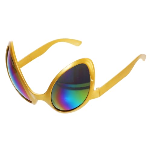 GLEAVI 1 Paar Alien Sonnenbrille für Cosplay Lustige Futuristische Brille für Partys und Festivals Einzigartiges Accessoire für Alien Kreative Fotorequisiten Verarbeitung und Detailtreue von GLEAVI