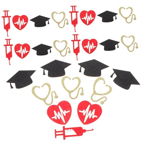 GLEAVI 1 Packung Konfetti für die Abschluss saison für Krankenschwestern Blau Grad Partydekorationen aufdecken Gäste tischkonfetti dekoration Junggesellinnenabschied Konfetti Papier von GLEAVI
