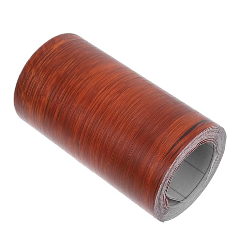 GLEAVI 1 Rolle Holzmaserungsaufkleber Badezimmerspiegelband Holzreparaturband Selbstklebendes Fußleistenband Holzmaserung Bodenreparatur Holzpinnwand Bordüre Klebeband Tapetenbordüre von GLEAVI