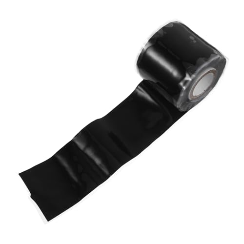 GLEAVI 1 Rolle Wasserdichtes Klebeband Klempnerband Selbstverschweißendes Silikonband Elektrisches Band Reparaturband Für Schläuche Schlauchband Wasserband Dichtband Black Silikon-gummi von GLEAVI