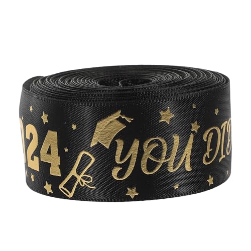 GLEAVI 1 Rolle verpackung Band Wickelband herzlichen glückwunsch grad band breites Band zum Einwickeln Sackleinenband Gold DIY abschlussband Urlaubsgeschenkband Polyester Schwarz GLEAVI 1 Rolle verpackung Band Wickelband herzlichen glückwunsch grad band breites Band zum Einwickeln Sackleinenband Gold DIY abschlussband Urlaubsgeschenkband Polyester Schwarz von GLEAVI