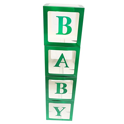 GLEAVI 1 Satz Balloon Box für Babyparty mit Buchstaben Transparente Ballonboxen für Shower Dekoration Geburtstagsfeier und Hochzeiten Installieren Wiederverwendbar für Kreative Party von GLEAVI