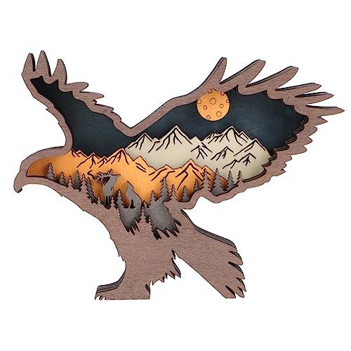 GLEAVI 1 Satz Eagle Shape Adornment aus Holz Dekorative Adlerstatue für Stilvolle Inneneinrichtung Handgefertigte Holzfigur mit Leuchtendem Design für Wohnräume und Feste GLEAVI 1 Satz Eagle Shape Adornment aus Holz Dekorative Adlerstatue für Stilvolle Inneneinrichtung Handgefertigte Holzfigur mit Leuchtendem Design für Wohnräume und Feste von GLEAVI