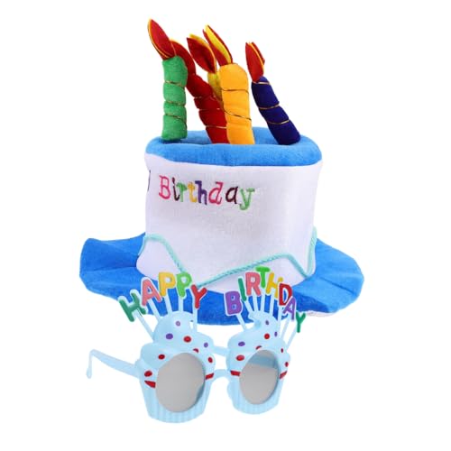 GLEAVI 1 Satz Geburtstagshutbrille Hut zum 60. Geburtstag Partyhüte für Erwachsene alles zum geburtstag kuchen hut Geburtstagsparty-Hut Party-Fotokabine Plüsch GLEAVI 1 Satz Geburtstagshutbrille Hut zum 60. Geburtstag Partyhüte für Erwachsene alles zum geburtstag kuchen hut Geburtstagsparty-Hut Party-Fotokabine Plüsch von GLEAVI