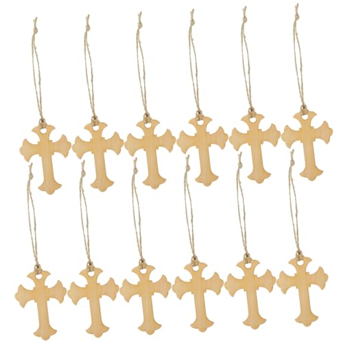 GLEAVI 1 Satz Holz Religiöses Kreuz Baum Kreuzform Schmücken Dekorationen Hochzeit Weihnachten Holzkreuzdekor Festival-kreuz-ornament Blanko-kreuzdekor Aus Holz 50 Stück GLEAVI 1 Satz Holz Religiöses Kreuz Baum Kreuzform Schmücken Dekorationen Hochzeit Weihnachten Holzkreuzdekor Festival-kreuz-ornament Blanko-kreuzdekor Aus Holz 50 Stück von GLEAVI