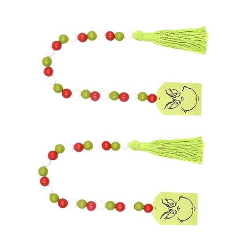 GLEAVI 1 Satz Holzperlen Quaste Hängende Bead Dekoration Für Zuhause Restaurant Und Partys Rustikale Boho Mit Baumwollschnur Und Kreativen Details 2 Stück GLEAVI 1 Satz Holzperlen Quaste Hängende Bead Dekoration Für Zuhause Restaurant Und Partys Rustikale Boho Mit Baumwollschnur Und Kreativen Details 2 Stück von GLEAVI