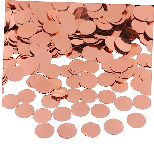 GLEAVI 1 Satz Runde Konfetti Roségold Dekorative Tischstreu für Hochzeiten Partys und Feiertage Kreative für Kuchen und Süßigkeitentische Glänzend und Vielseitig von GLEAVI