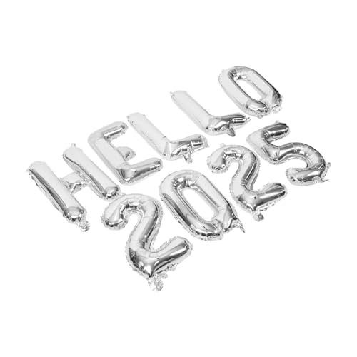 GLEAVI 1 Satz Silbern Hello Folienballons für Neujahrsfeiern Partydekorationen und Abschlussfeiern Sicher Stark und Beeindruckend für Unvergessliche GLEAVI 1 Satz Silbern Hello Folienballons für Neujahrsfeiern Partydekorationen und Abschlussfeiern Sicher Stark und Beeindruckend für Unvergessliche von GLEAVI